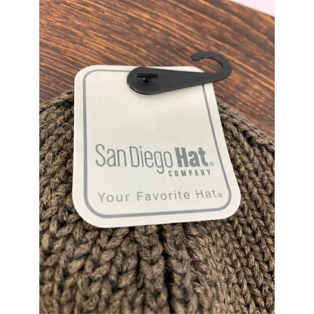 San Diego knit hat brown and black women’s o/s nwt